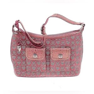 Brighton Pink Hearts Shoulder Bag